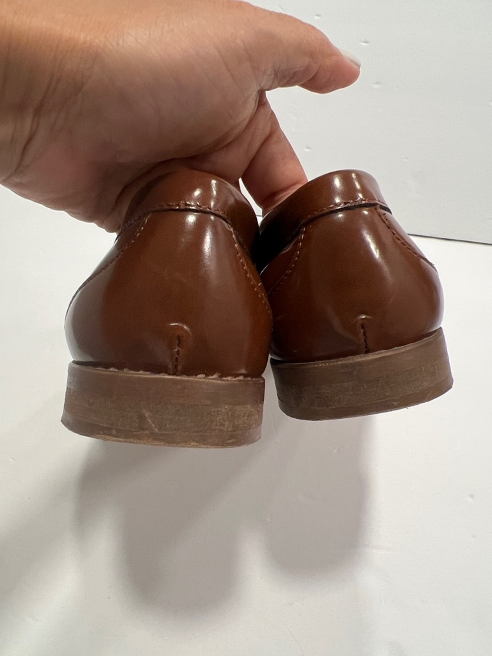 J. Crew Winona Brown Leather Penny Loafers size 7 1/2 - Picture 3 of 7